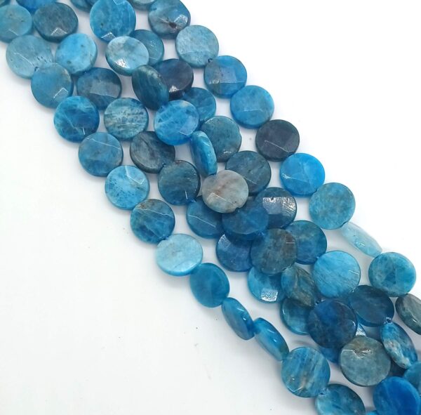 apatite 01037 faceted coin 12mm