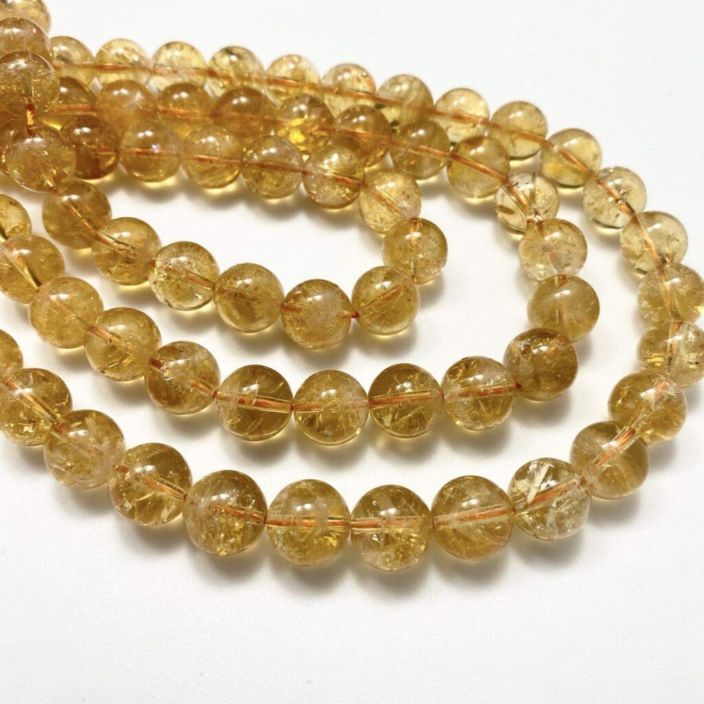 citrine 0531 a round 12mm