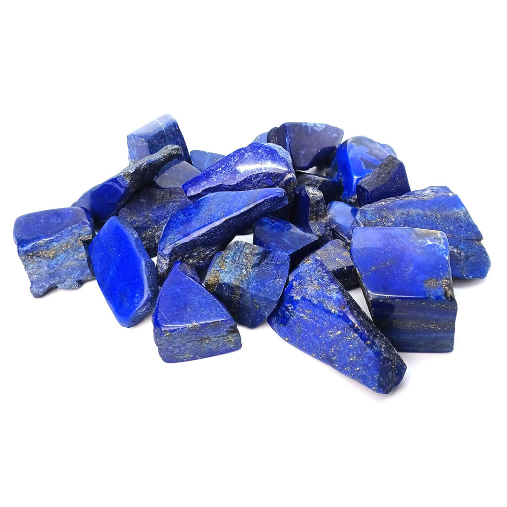 lapis lazuli madani random semi polished pieces lot bundle 3